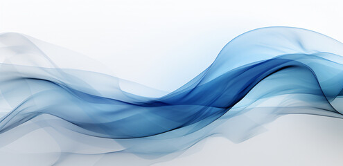 an abstract blue wave background, in the style of dynamic color contrasts, smokey background, elegant abstraction