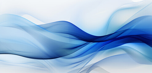 Fototapeta premium an abstract blue wave background, in the style of dynamic color contrasts, smokey background, elegant abstraction