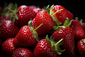 Strawberry background. 