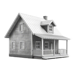 Hut House PNG Cutout, Generative AI
