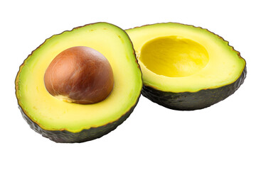 Avocado PNG. Cut avocado with seeds