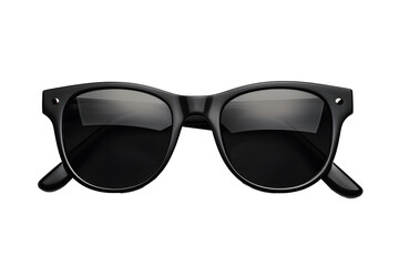 Top view black sunglasses PNG