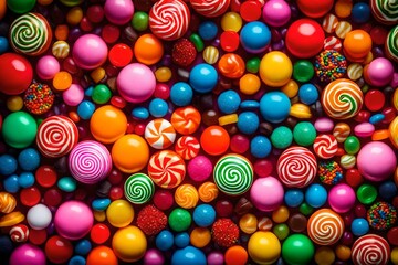 A fun display of colorful candies.