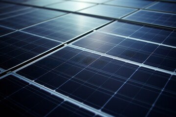 Solar panel background closeup Generative Ai