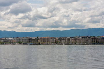 Fototapeta na wymiar Lake Geneva, Geneva ,Switzerland