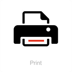 print and document icon concept