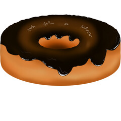 chocolate cake donut