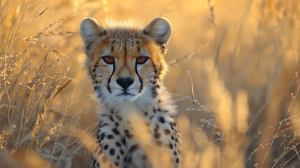 Obraz premium portrait of a cheetah