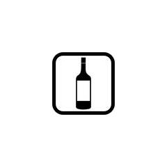 Drinking bottle icon isolated on transparent background