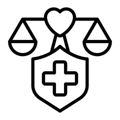 Obraz premium Medical Ethics Icon