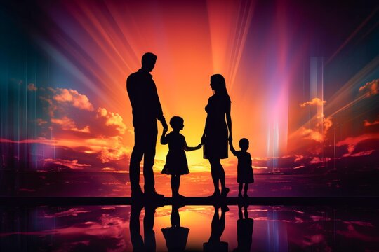 Family Against the Sunset