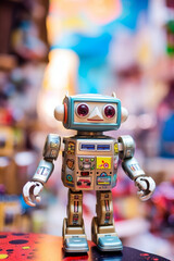 Nostalgic Cute Robot Character Design - made with Generative AI