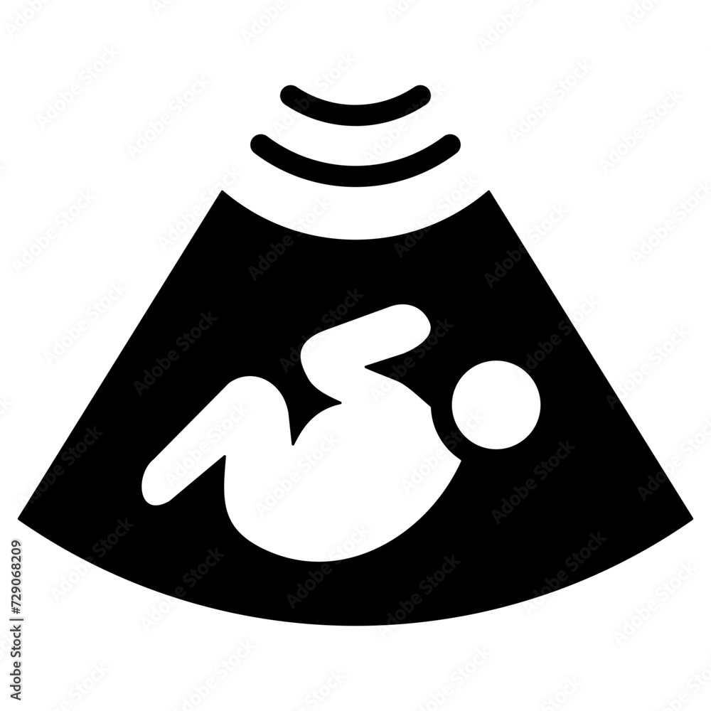 Wall mural Ultrasound Icon