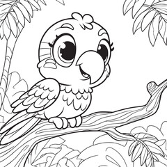 owl on tree illustrstion