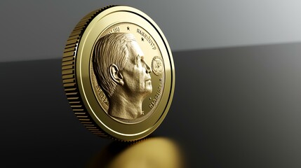 euro coin in jar