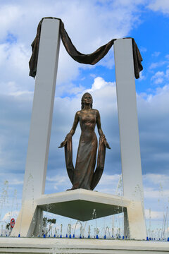 Monument to Rocio Jurado in Chipiona town, Cadiz