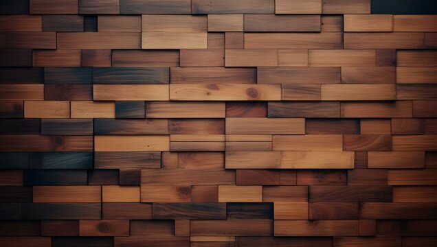 AI generated illustration of a unique and elegant wooden surface ready for use in advertisements