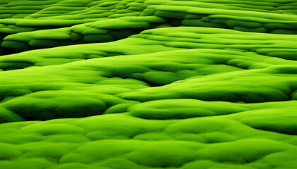 green moss close up view. green natural background. green texture.