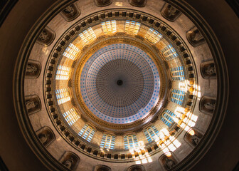 Captivating Interior View of a Historic Dome Ceiling Architecture