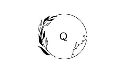 Luxury Circular Floral Alphabetical Logo