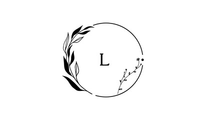 Luxury Circular Floral Alphabetical Logo