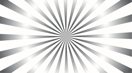 Black And White Retro Sunburst Seamless Abstract Design