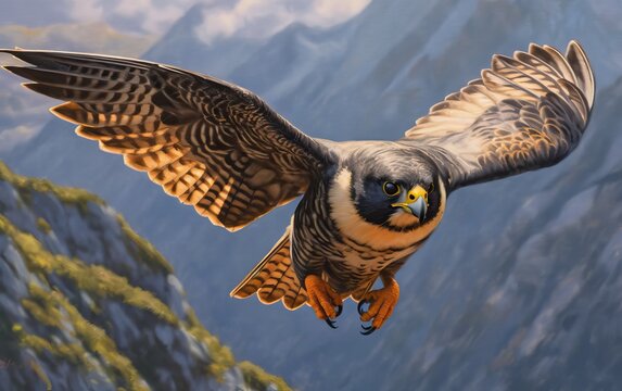 Falcon Precision in Airborne Dive