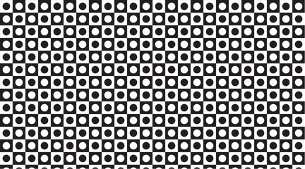 Circular Geometric Abstract Black & White Design