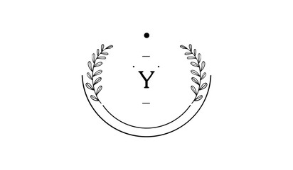 Luxury Circular Floral Alphabetical Logo