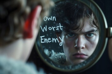 Own Worst Enemy Mirror of Struggle: Self-Perception