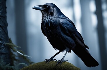 Obraz premium crow on a branch