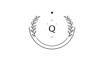 Luxury Circular Floral Alphabetical Logo