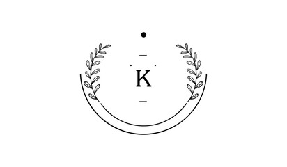 Luxury Circular Floral Alphabetical Logo