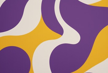 a purple, yellow and white abstract pattern