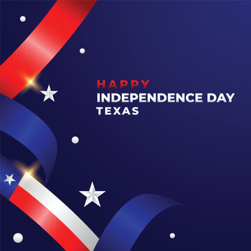 Texas independence day vector design template