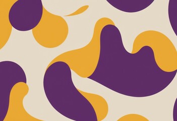 a purple, yellow and white abstract pattern