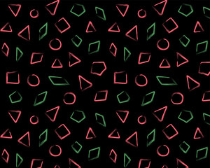 seamless geometry shapes pattern