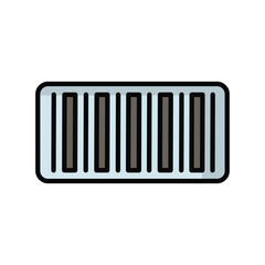 barcode icon with white background vector stock illustration
