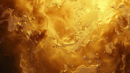 Abstract golden liquid texture, useful as a luxurious or festive background