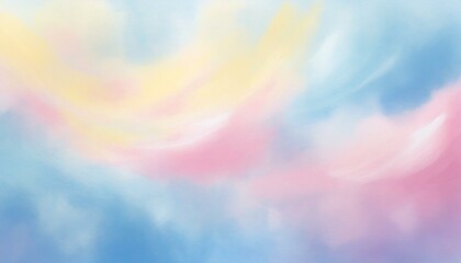 パステルカラーの幻想的な雲のような背景 - obrazy, fototapety, plakaty