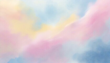 パステルカラーの幻想的な雲のような背景 - obrazy, fototapety, plakaty