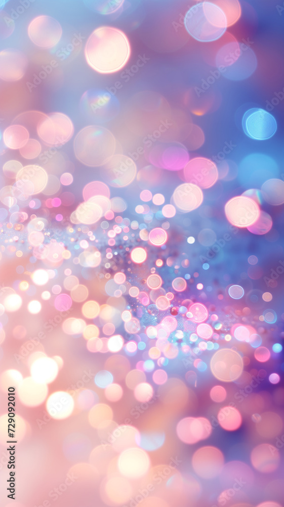 Poster pastel abstract bokeh background with copy space