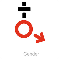 gender and Symbol icon concept
