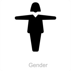 gender and Symbol icon concept