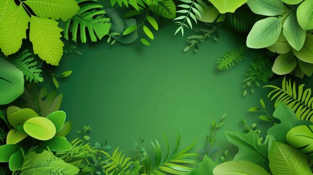 Nature poster template for the green movement