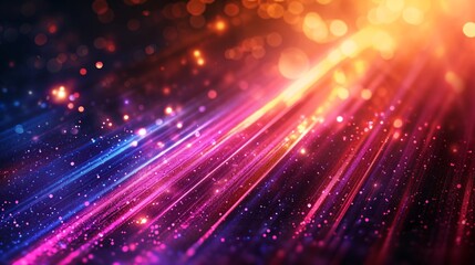 Fototapeta premium Radiant streaks. Lovely bursts of illumination against a dim backdrop. Shimmering abstract background with luminous impact.