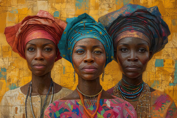 African World Heritage Day, black women of Africa, celebrate honor to ancestors, culture identidy and history
