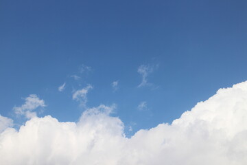 秋の風景　青空と雲