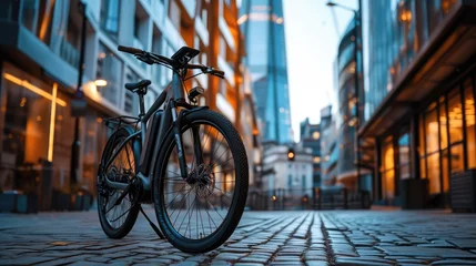 Gordijnen Electric Bikes in London As Part of The Sustainable Urban Mobility © buraratn