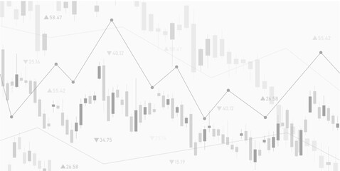 World business graph. Trade of stock. Trade candlestick isolated on transparent background. Chart of forex with candle. Bullish point. Vector illustration of concept trading currency, investment trade